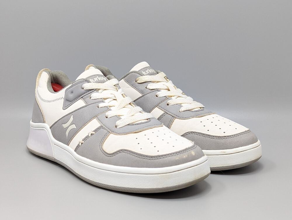 Hurley Women’s Skate Shoes Gray White Casual Sneakers Style 4365 Size 8.5